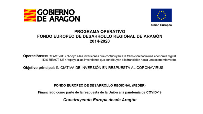 Programa operativo Fondo Europeo de Desarrollo Regional de Aragón 2014 – 2020
