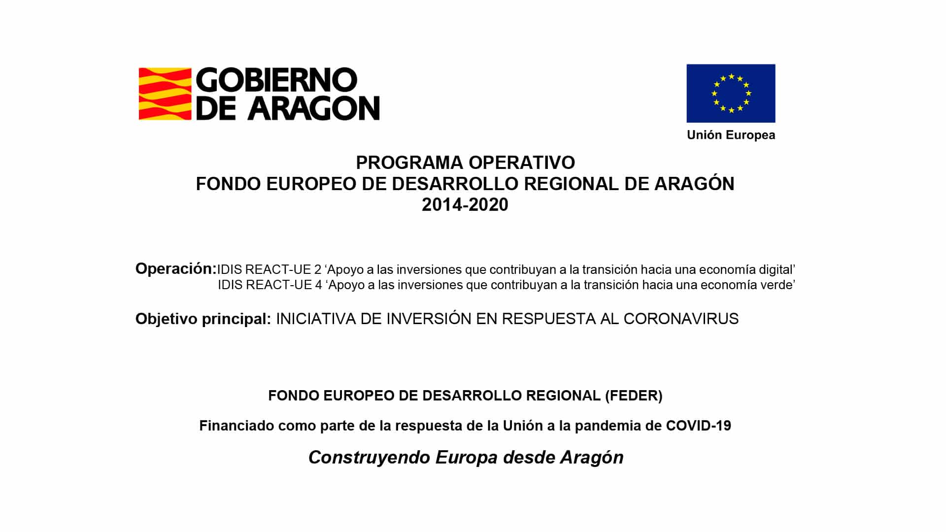 En este momento estás viendo Programa operativo Fondo Europeo de Desarrollo regional de Aragón 2014-2020