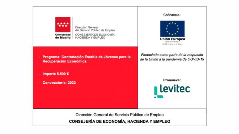 Programa: Contratación Estable de Jóvenes para la Recuperación Económica